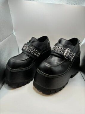 Chunky Platform Buckle Oxfords
